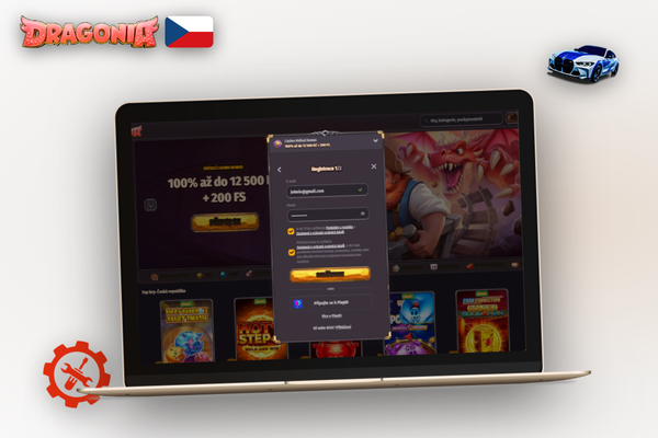 Potvrzovací e-mail pro dokončení registrace a vytvoření účtu v Dragonia Casino