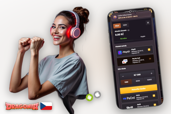 Jak vložit peníze přes Bitcoin QR kód v pokladně Dragonia Casino
