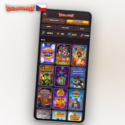 Správa vkladů, výběrů a bonusů v mobilní aplikaci Dragonia Casino